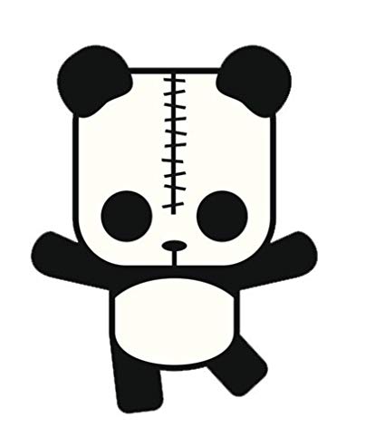 425x493 Divine Designs Boxy Block Panda Bear Icon Vinyl Decal