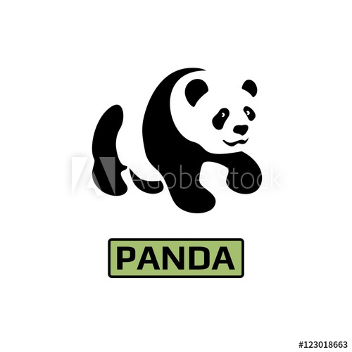 500x500 Vector Of Panda Bear Icon Business Icon For The Company Logo