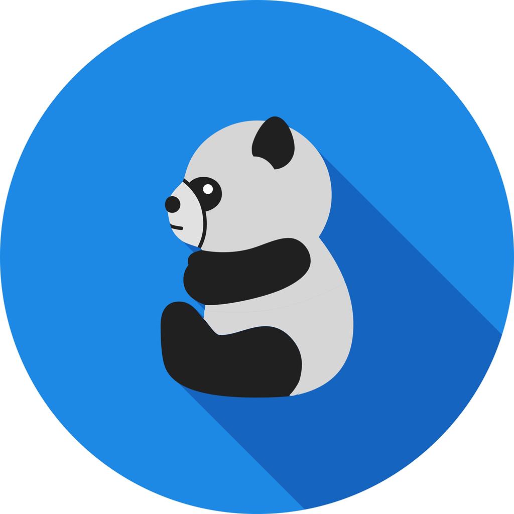 1024x1024 Panda Flat Shadowed Icon