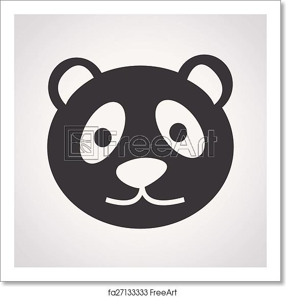 561x581 Free Art Print Of Panda Icon Freeart