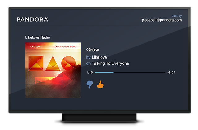640x420 Enjoy One Touch Streaming Of Pandora To Your Tv With Google