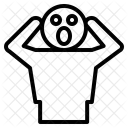 256x256 Panic Icon Of Line Style