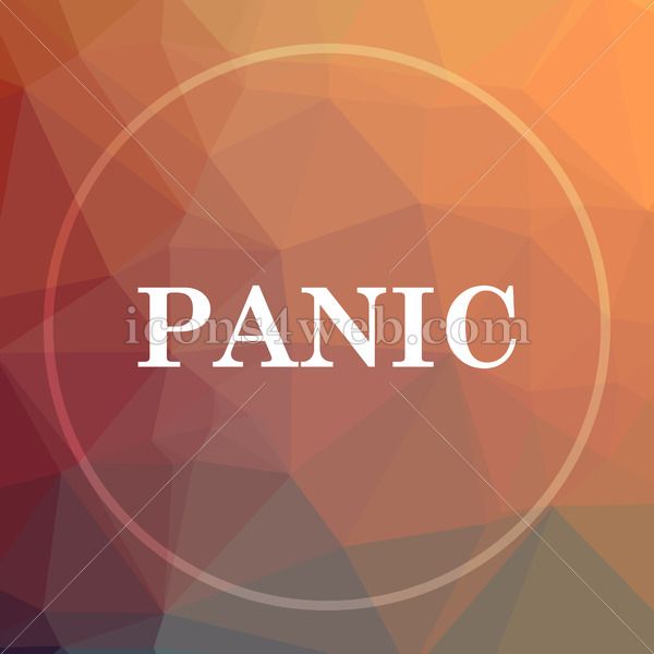 600x600 Panic Low Poly Icon Website Low Poly Icon Square Icons