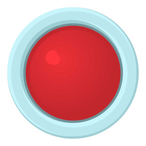 300x300 Red Stop And Panic Button Icon Cartoon Illustration Of Red Button