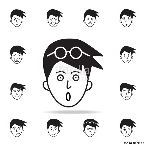 500x500 Panic On Face Icon Detailed Set Of Facial Emotions Icons Premium