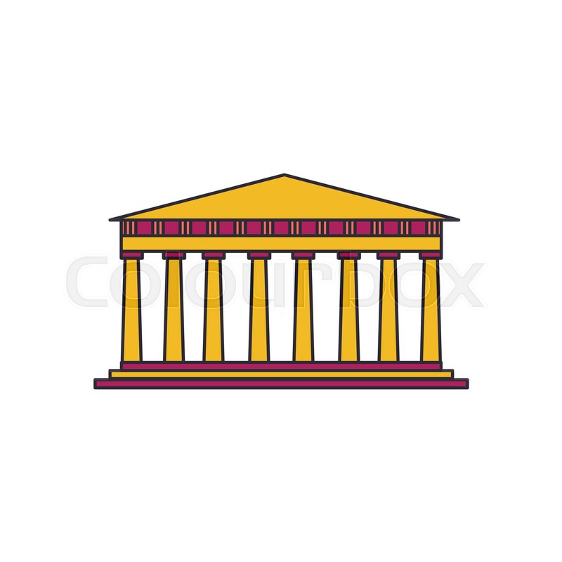 800x800 Pantheon Icon Cartoon Illustration Of Stock Vector Colourbox
