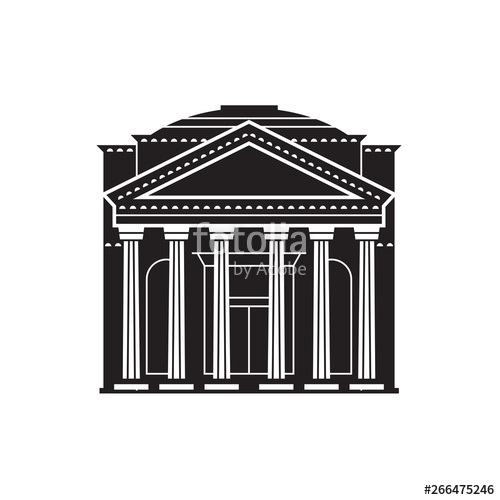 500x500 Rome Pantheon Icon Stock Image And Royalty Free Vector