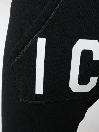 400x533 Black Cotton Icon Track Pants