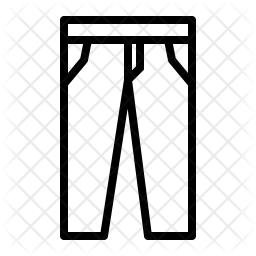 256x256 Pants Icon Of Line Style