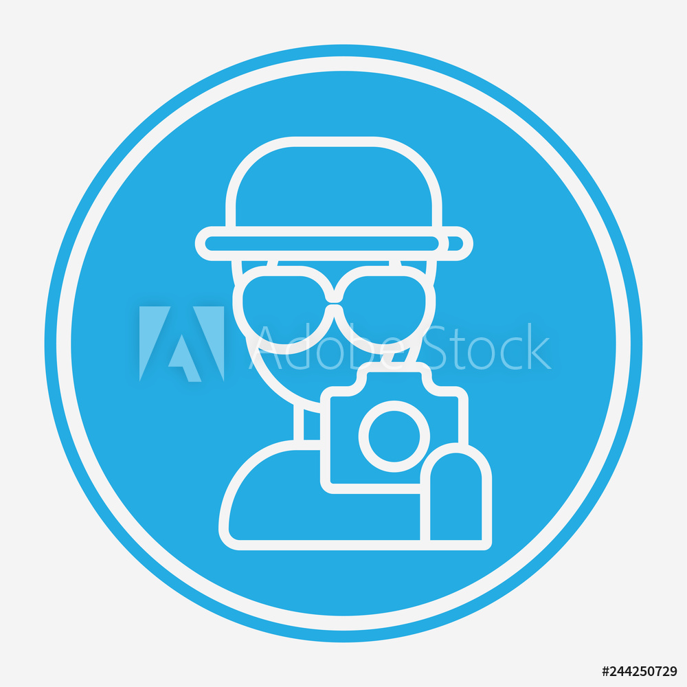 1000x1000 Photo Art Print Paparazzi Vector Icon Sign Symbol Europosters
