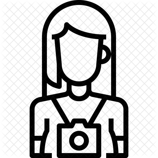 512x512 Photographer Icon Of Line Style