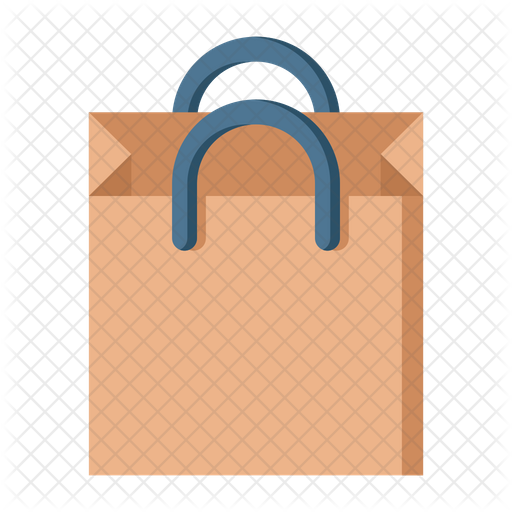 512x512 Paper Bag Icon Of Flat Style