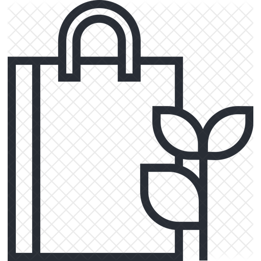 512x512 Paper Bag Icon Of Line Style