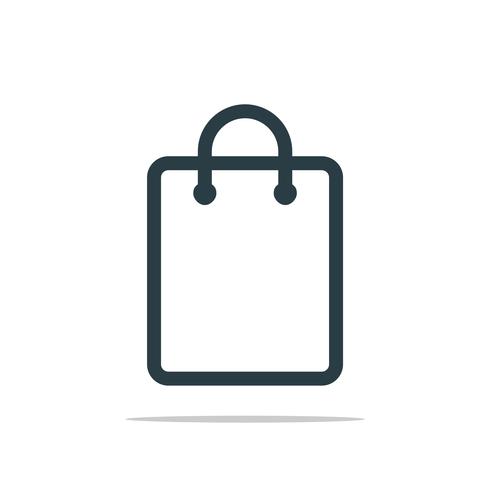 490x490 Paper Bag Icon Logo Template Illustration Design Vector