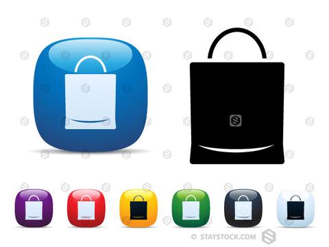 480x360 Paper Bag Icon Set Staystock