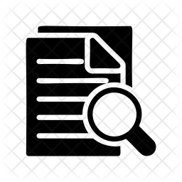 256x256 Research Paper Icon Of Glyph Style