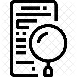 256x256 Research Paper Icon Of Line Style