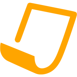 256x256 Orange Paper Icon