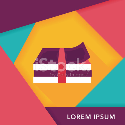 440x440 Paper Money Flat Icon With Long Stock Vector