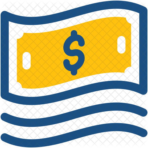 512x512 Paper Money Icon Of Colored Outline Style