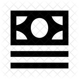 256x256 Paper Money Icon Of Glyph Style