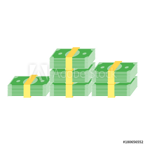 500x500 Simple Business Flat Vector Of Cash Money Icon Design Template
