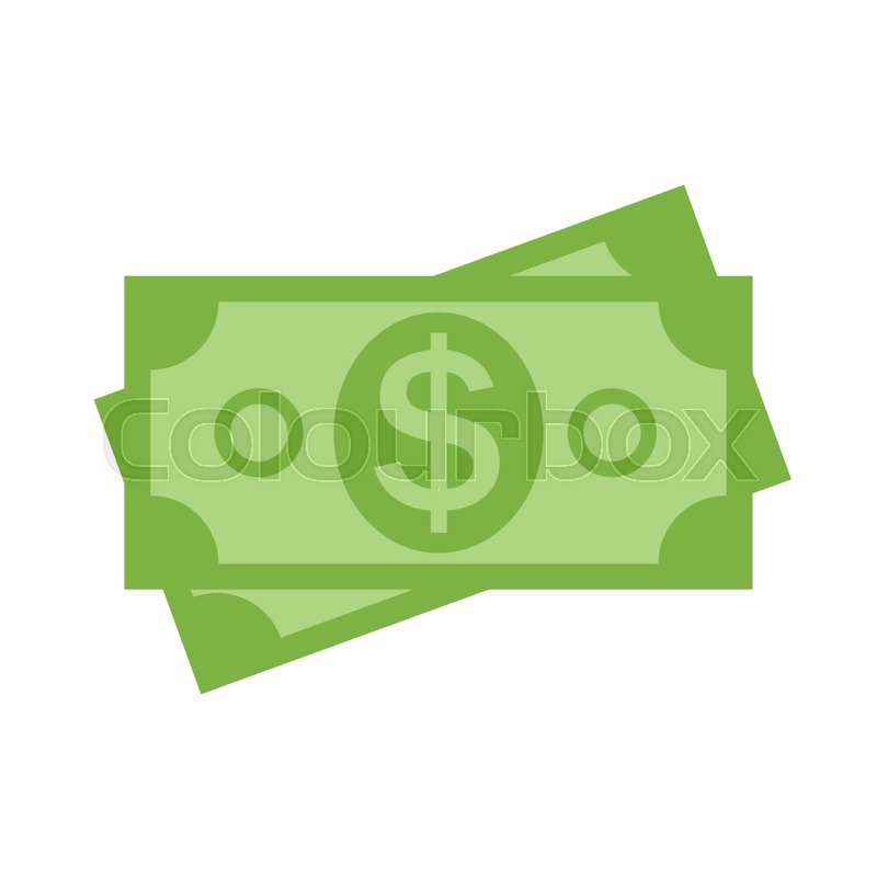 800x800 Us Dollar Stack Paper Banknotes Icon Stock Vector Colourbox