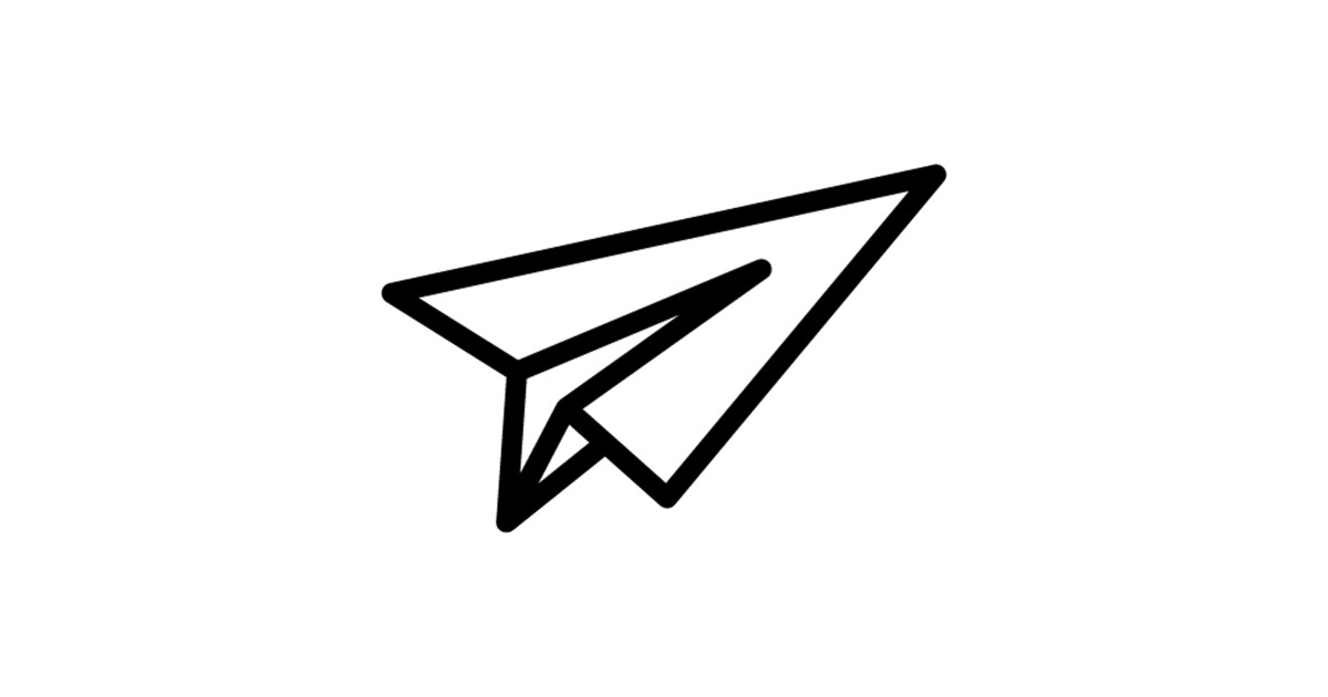 1200x630 Paper Airplane Icon