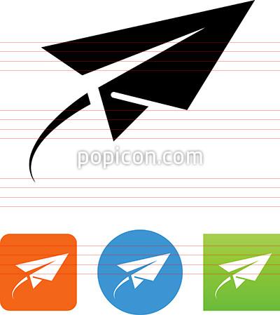 400x449 Paper Airplane Icon