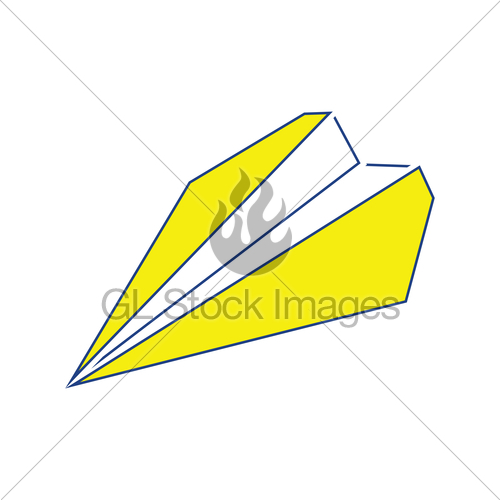 500x500 Paper Plane Icon Gl Stock Images