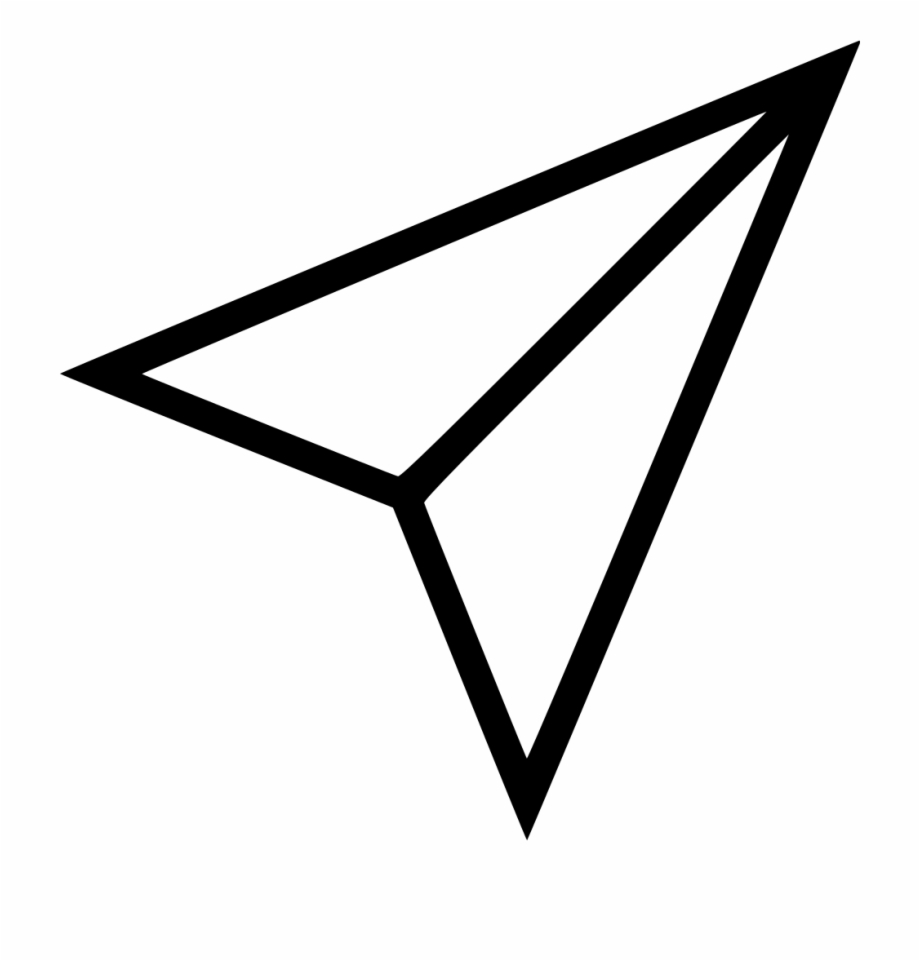 920x961 Black Shape Paper Plane