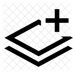 256x256 Layer, Layers, Stack, Paper, Add, Plus Icon Of Line Style