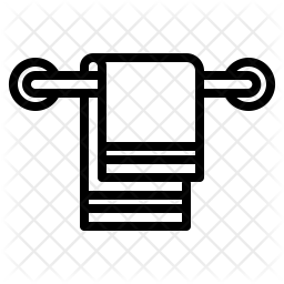 256x256 Towel Icon Of Line Style