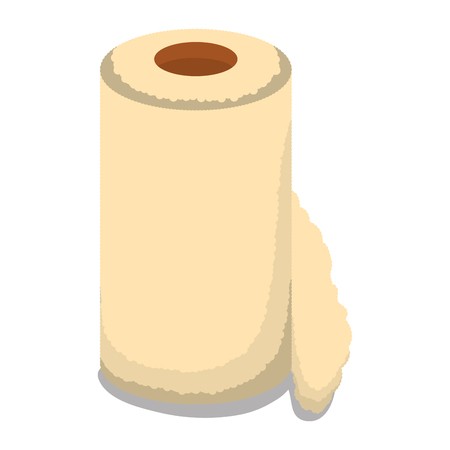 450x450 Isolated Paper Towel Roll Icon Vector Illustration Graphic Design
