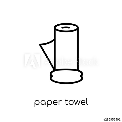500x500 Paper Towel Icon From Hygiene Collection