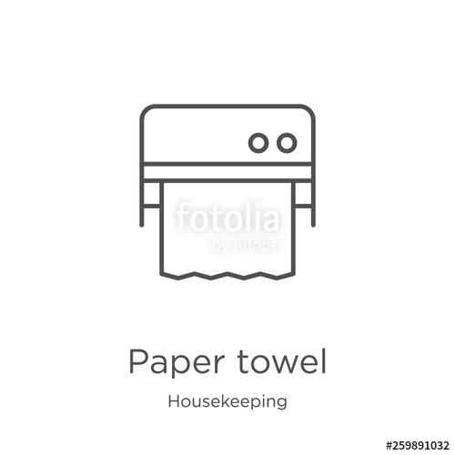500x500 Paper Towel Icon Vector From Tattoo Studio Collection Thin Line
