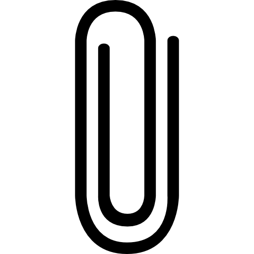 512x512 Attachment Vertical Paperclip Interface Symbol Icons Free Download