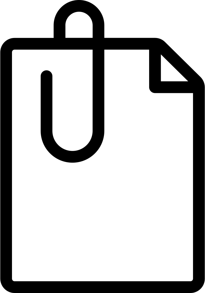 686x980 Thin Document Attachment Paperclip Png Icon Free Download