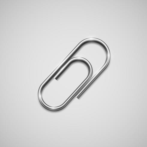 490x490 A Realistic Paperclip Icon, Vector