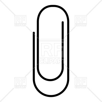 400x400 Paper Clip Icon Vector Image Of Signs, Symbols, Maps
