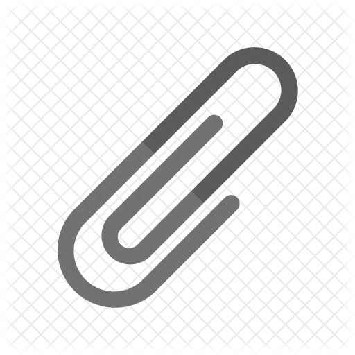 512x512 Paperclip Icon Of Flat Style