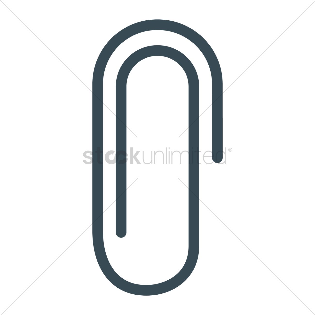 1300x1300 Paperclip Icon Vector Image