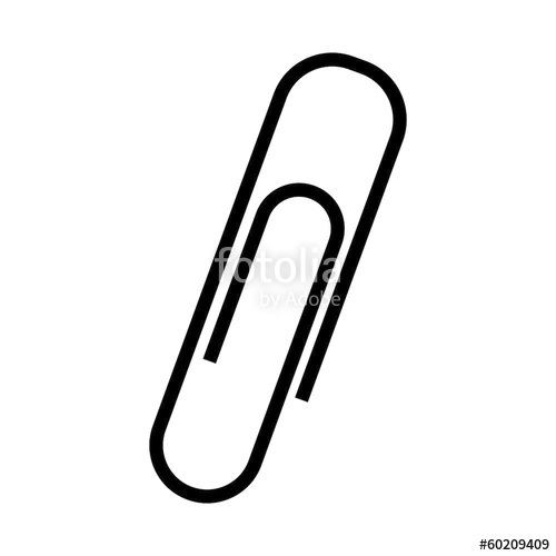 500x500 Paperclip Icon Vector Stock Image And Royalty Free Vector