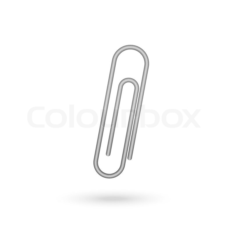800x800 Illustration Of Paperclip Icon On A Stock Vector Colourbox