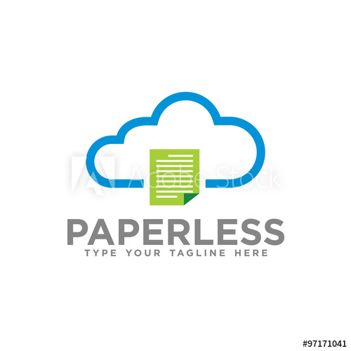 500x500 Paperless Cloud Logo Icon