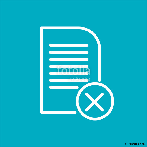 500x500 Paperless Icon On Blue Background, In White Stock Image