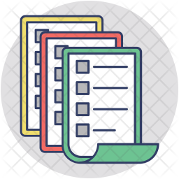 256x256 Paperwork Icon Of Colored Outline Style