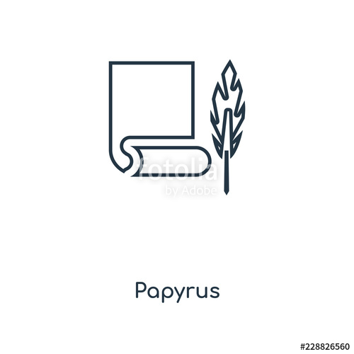 500x500 Papyrus Icon Vector Stock Image And Royalty Free Vector