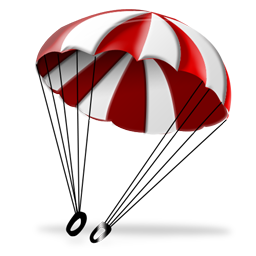 256x256 Parachute Icon Aviation Iconset Iconshock