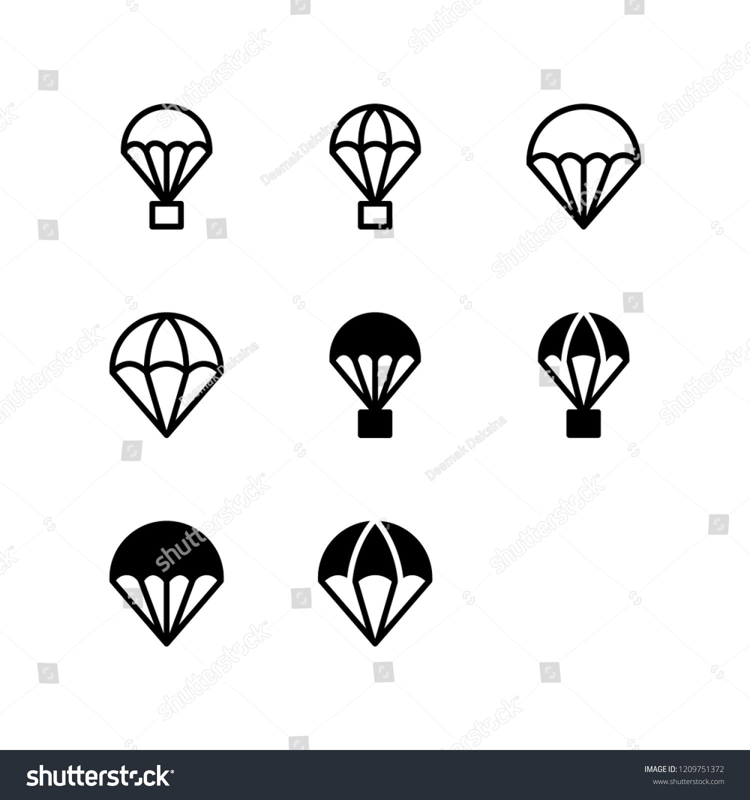 1500x1600 Parachute Icon Design Parachute, Sky, Fly, Parachuting, High